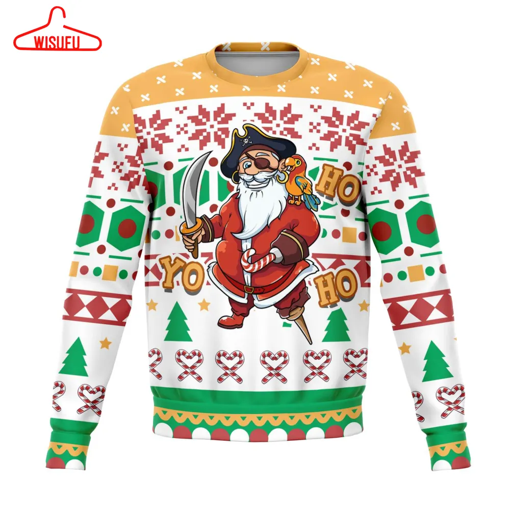 Yo Ho Ho, All Over Print 3d Ugly Christmas Sweater, New Winter Shirt Gift For Family