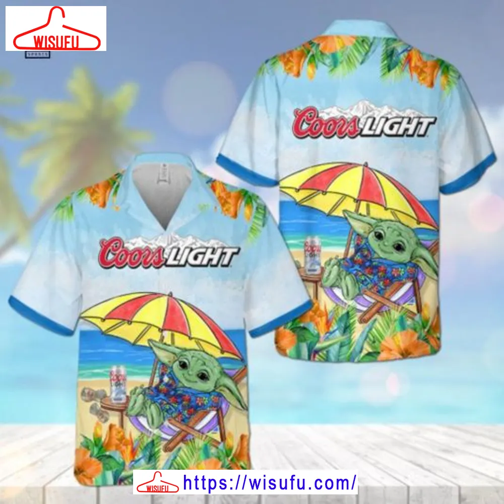 Yoda Drink Coors Light Beer Hawaiian Shirt, New Fashion Gifts