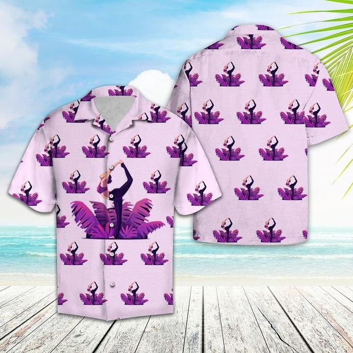 Yoga Lover Tropical Unisex Hawaiian Shirt, Beach Shirts, S-5XL US SIZE