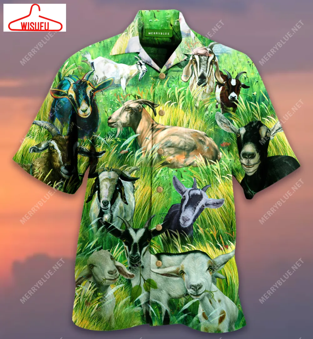 You Goat Your Way I Goat Mine Unisex Hawaiian Shirt, New Hawaiian Holiday Outfits, New Fashion Gifts Vtbl32445