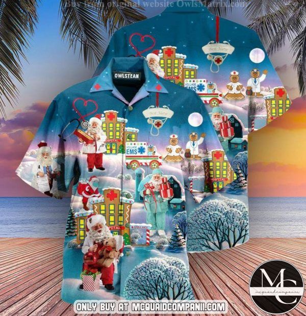Youre Hero Doctor Nurse Santa Health Care Hawaiian Shirt - Mcquaidcompanii