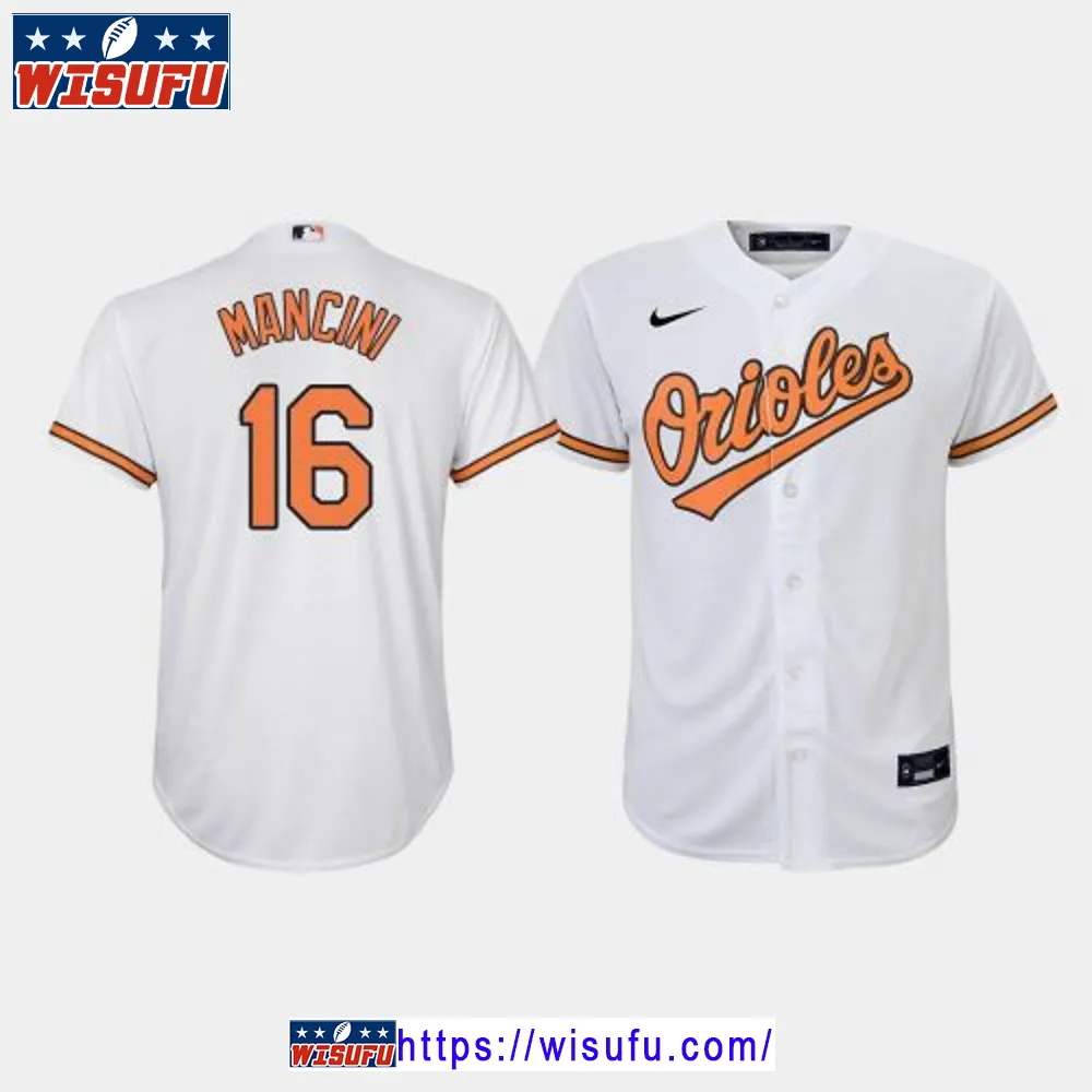 Youth Baltimore Orioles Trey Mancini 16 White Home Jersey Jersey