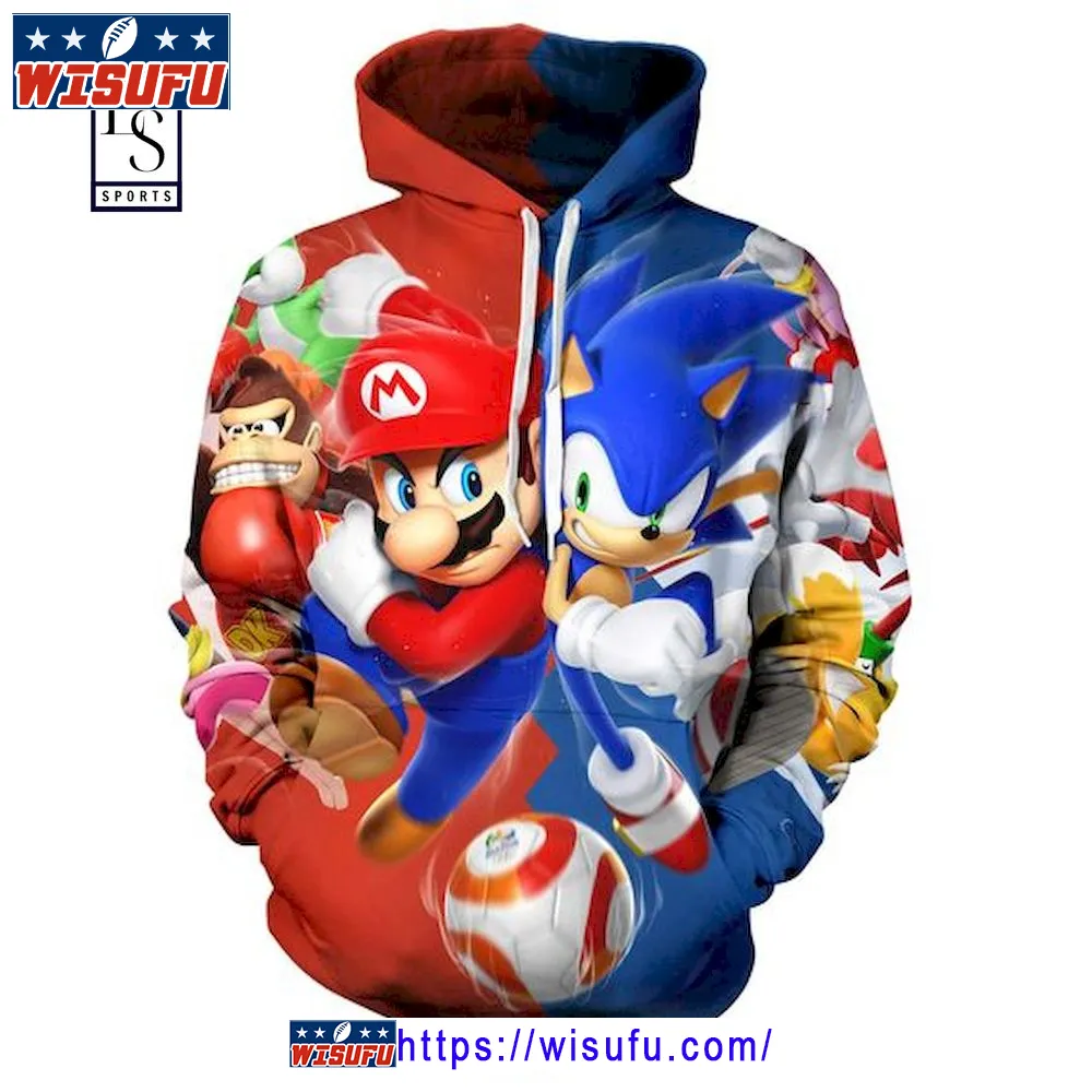 Youth Cartoon 3d Printing Hoodie