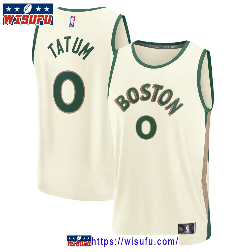 Youth Fanatics Jayson Tatum White Boston Celtics 202324 Fast Break Jersey