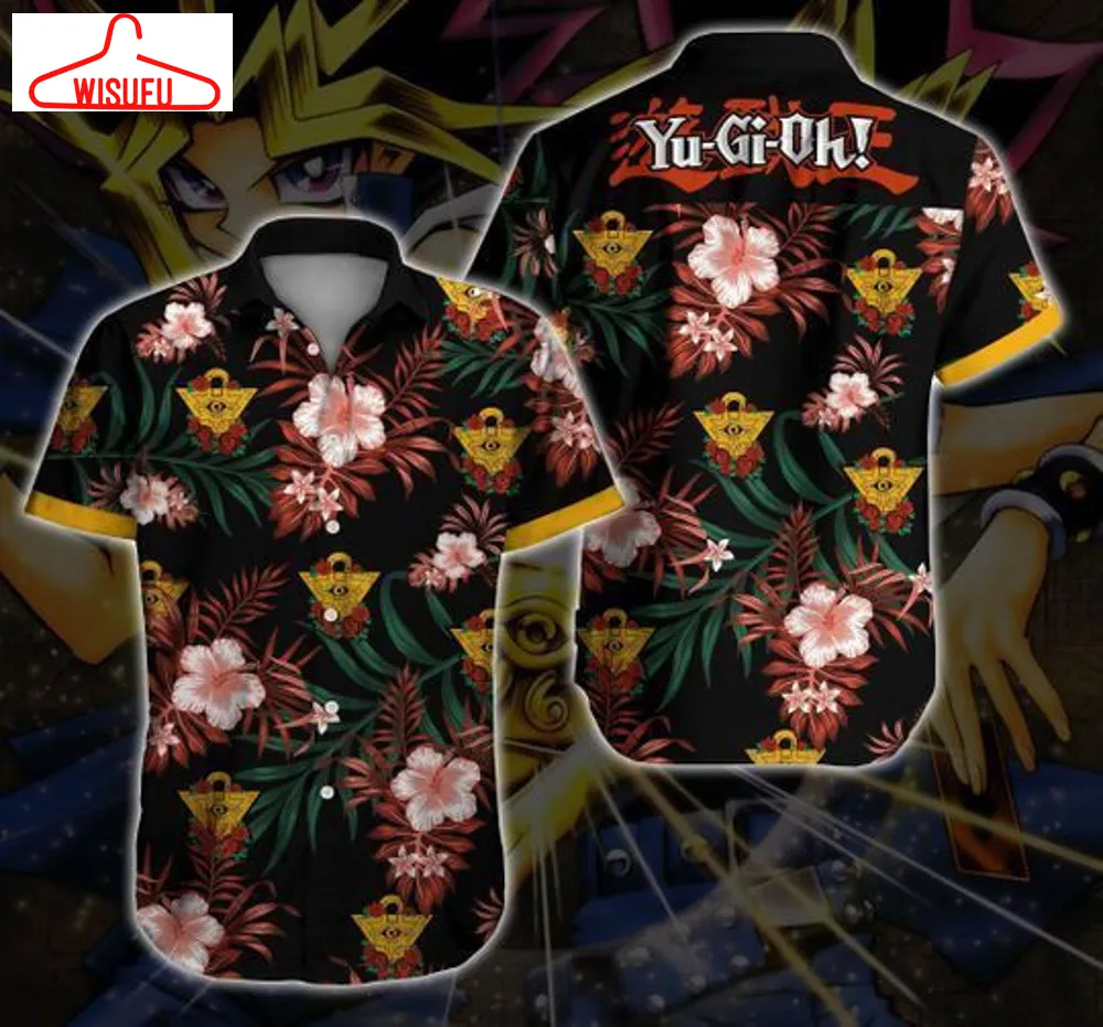 Yugi Hawaiian Ii Graphic Print Short Sleeve Hawaiian Casual Shirt Size S - 5xl, New Fashion, Best Gift Ideas, New Fashion Gifts