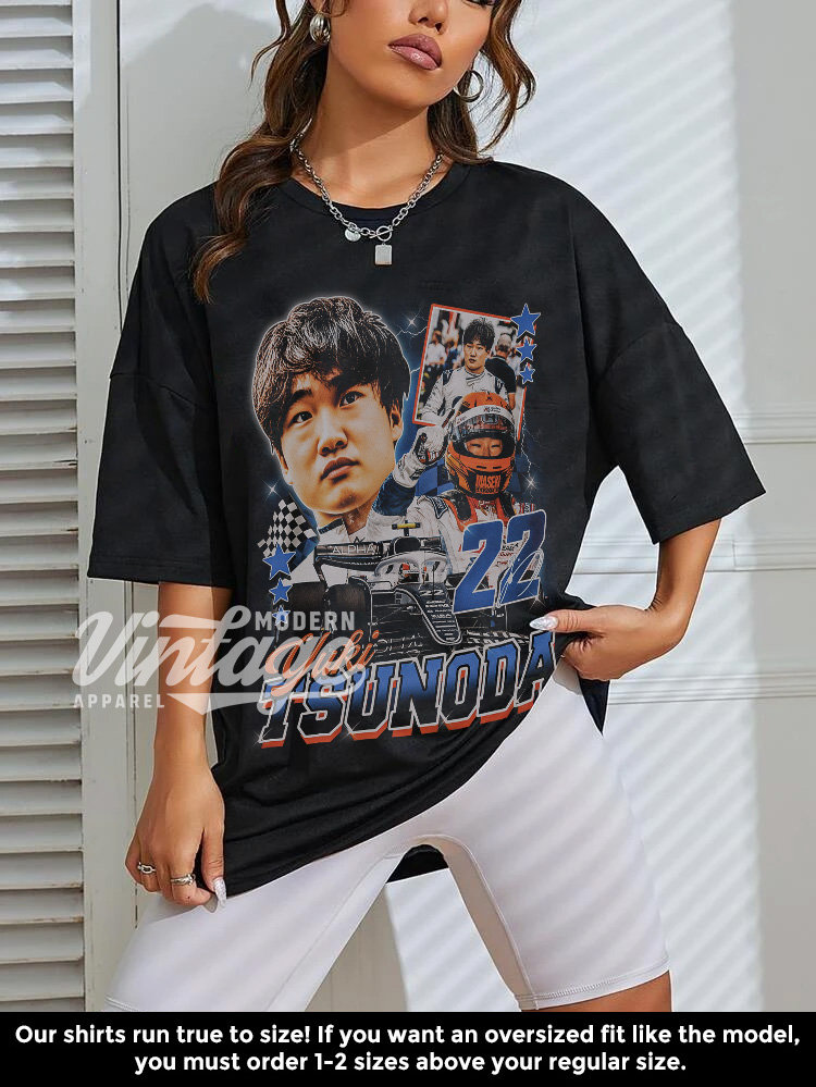Yuki Tsunoda Shirt, F1shirt, Formula One, Formula 1, Classic 90s Graphic Tee, Unisex, Vintage Bootleg, Gift, Retro