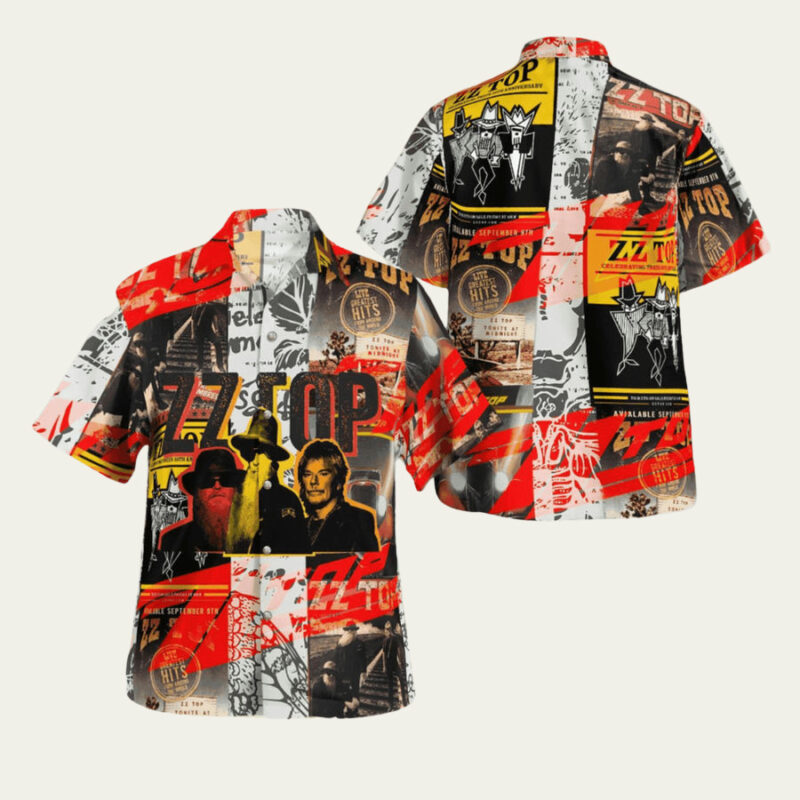 ZZ TOP BAND HAWAIIAN SHIRT