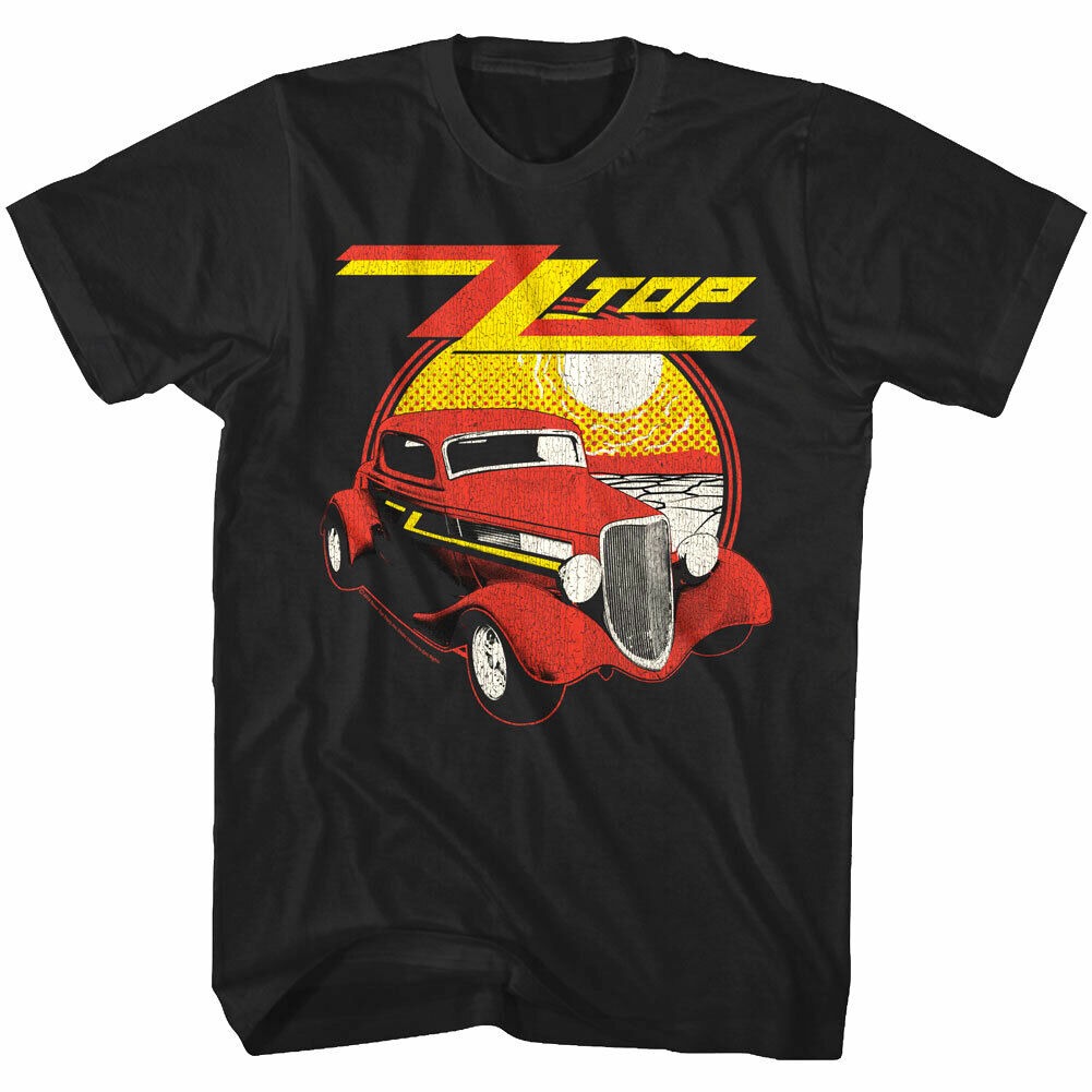 ZZ Top Eliminator Album Cover Men's T shirt Vintage Car Tee Rock Band Live Merch