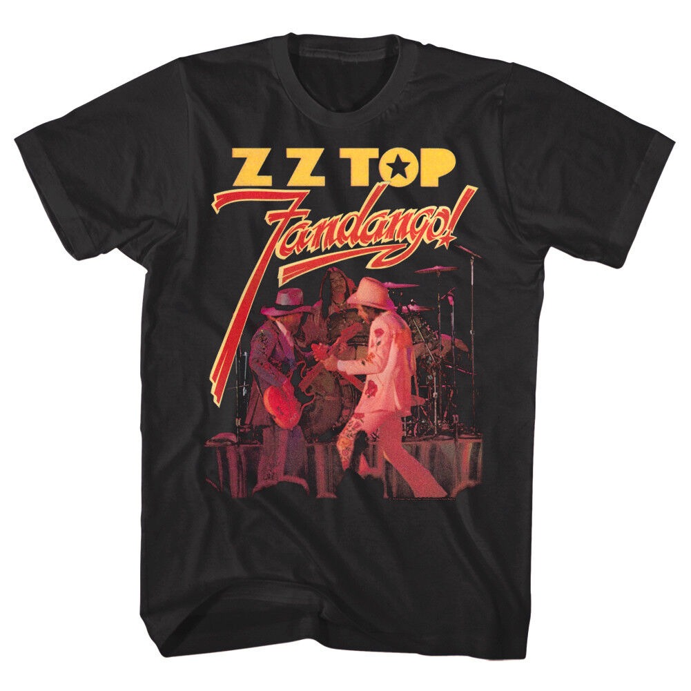 ZZ Top Fandango Album Cover Live Mens T Shirt Rock Band Music Concert Tour Merch