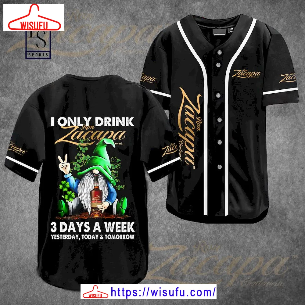 Zacapa Only Drink Baseball Jersey, New Fashion Gifts