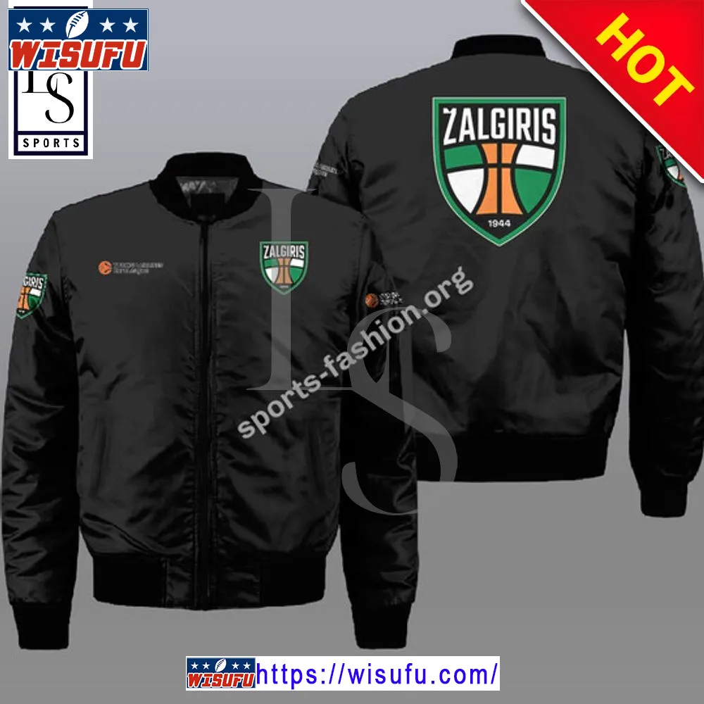 Zalgiris Kaunas Black Bomber Jacket