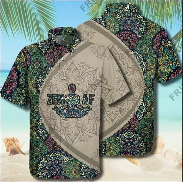 Zen Af Yoga - Unisex Hawaiian Shirt For Fan, Beach Shirt, S-5XL US SIZE