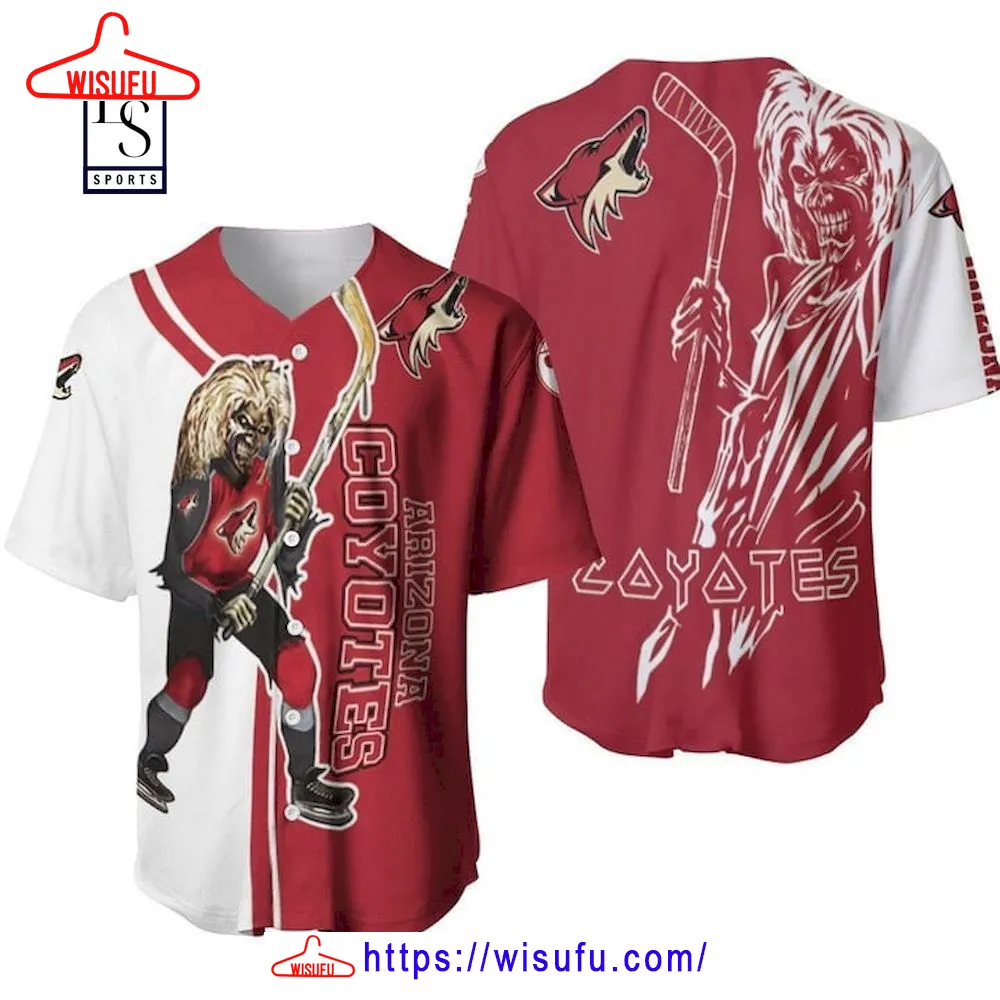 Zombie Player Arizona Coyotes Baseball Jersey, New Fashion Gifts