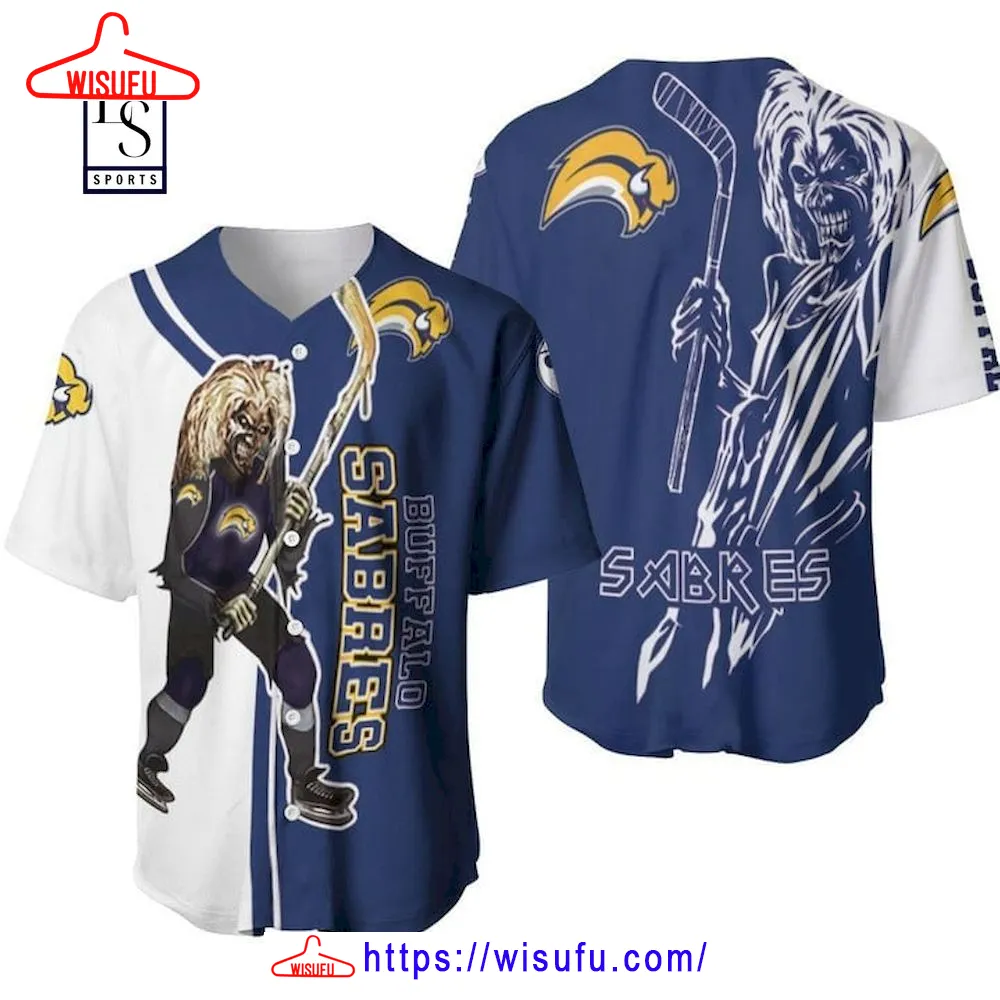 Zombie Player Buffalo Sabres Baseball Jersey, New Fashion Gifts