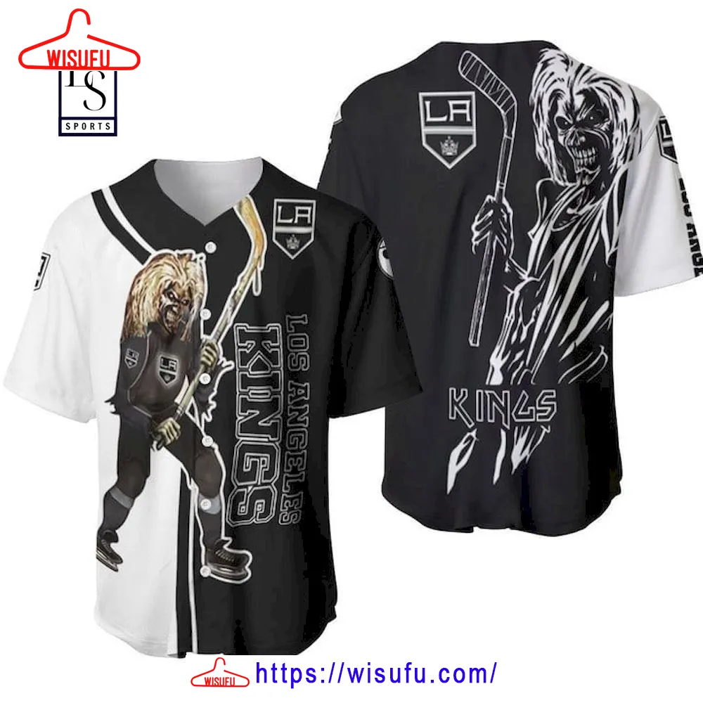 Zombie Player Los Angeles Kings Baseball Jersey, New Fashion Gifts