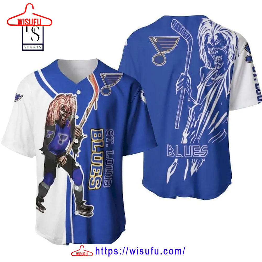 Zombie Player St L-ouis Blues Baseball Jersey, New Fashion Gifts