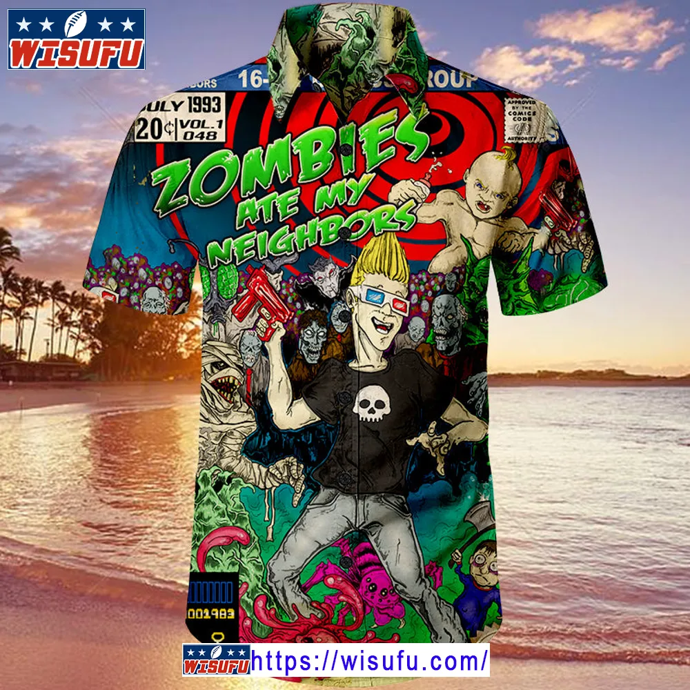 Zombies Ate My Neighbors -unise-x Hawaiian Shirt