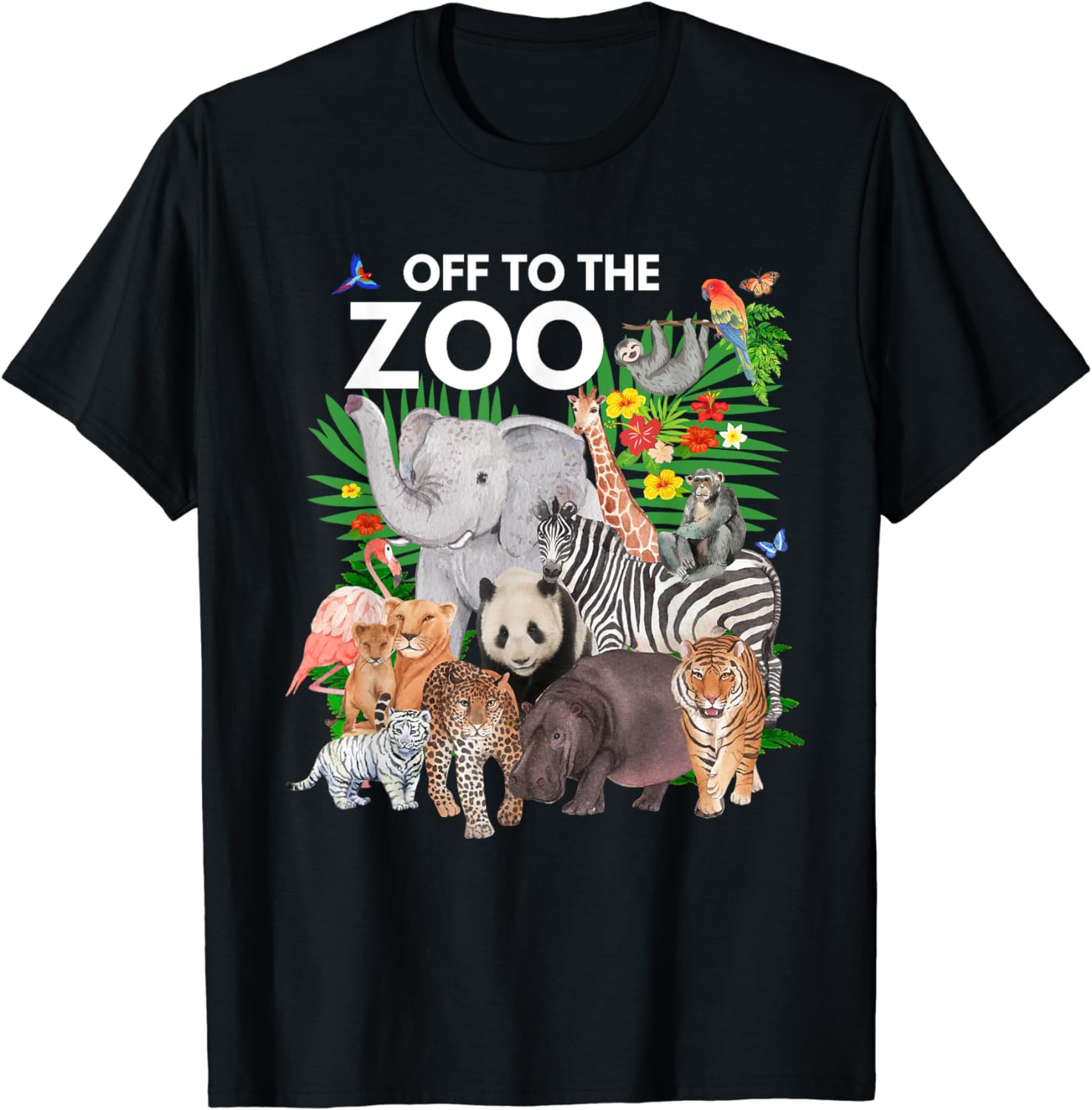 Zoo Animals Safari Party A Day At The Zoo Safari Zoo Animal T-Shirt Buy Unisex T-shirt