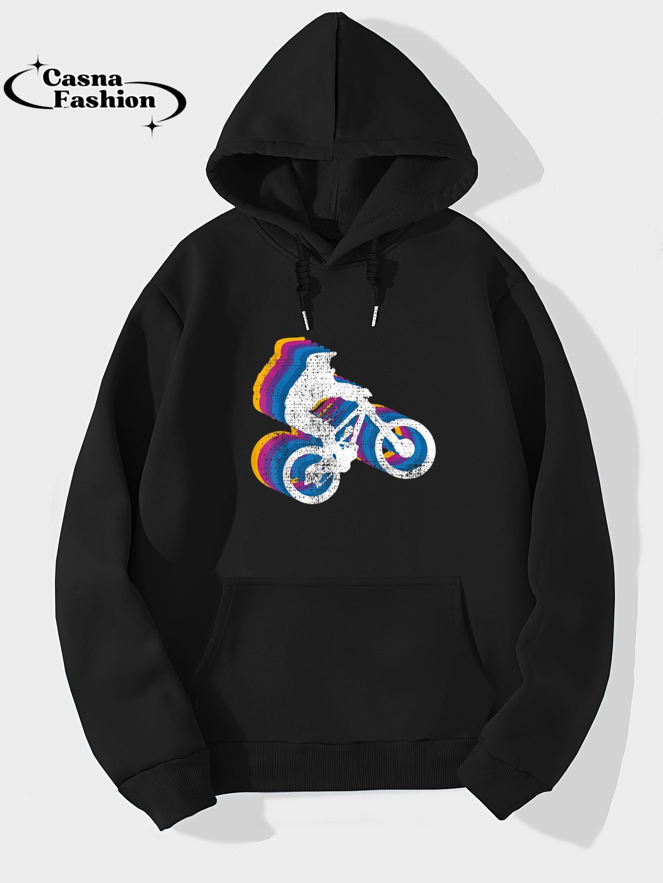 casnafashion_Hoodie_BMX Tshirt Bike Biker Gift T-Shirt Vintage Tee Wheely_hoodie_black hoodie