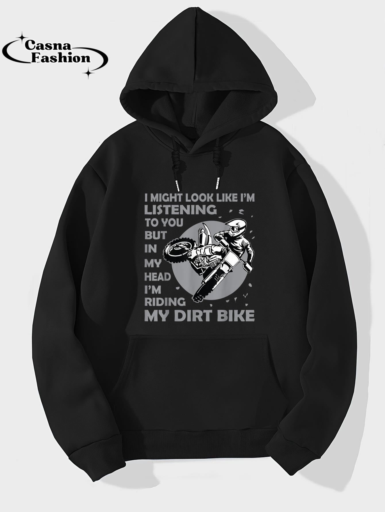 casnafashion_Hoodie_Best Dirt Bike Art For Men Women Dirtbike Motorcycle Riding T-Shirt_hoodie_black hoodie