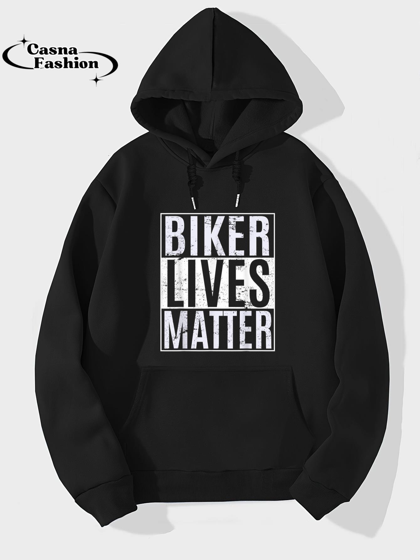 casnafashion_Hoodie_Biker Lives Matter - Motorcycle Biker Rider Novelty T-Shirt_hoodie_black hoodie