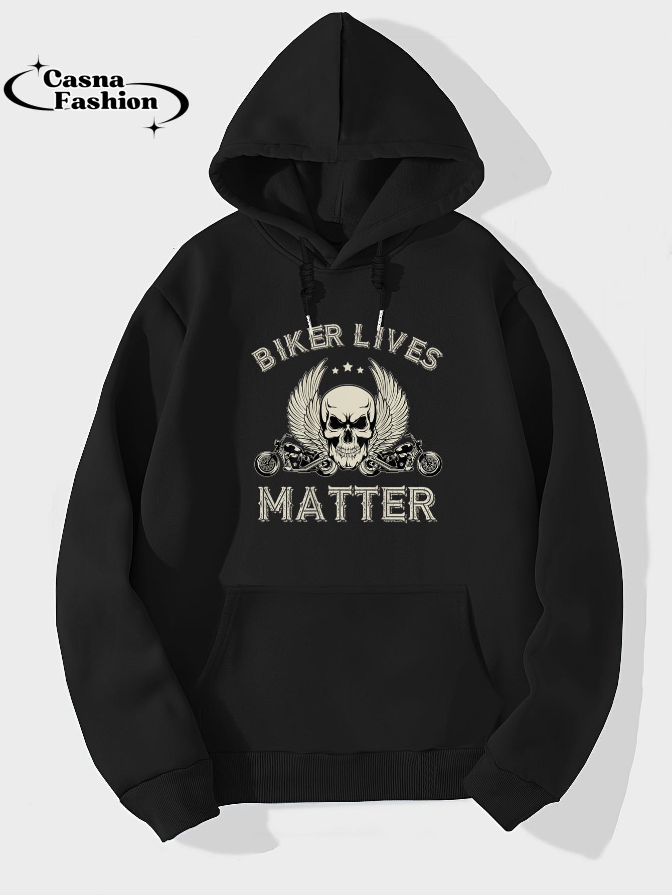 casnafashion_Hoodie_Biker Lives Matter Motorcycle Skull Graphic on Back T-Shirt_hoodie_black hoodie