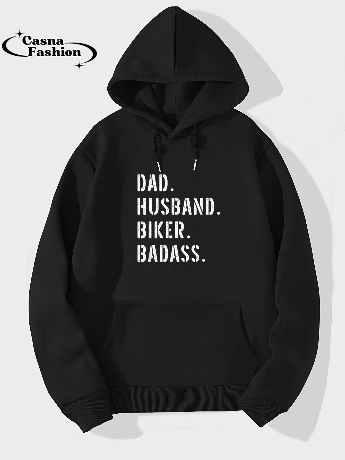 casnafashion_Hoodie_Biker Motorcycle Dad Gifts From Daughter Son Wife T-Shirt_hoodie_black hoodie