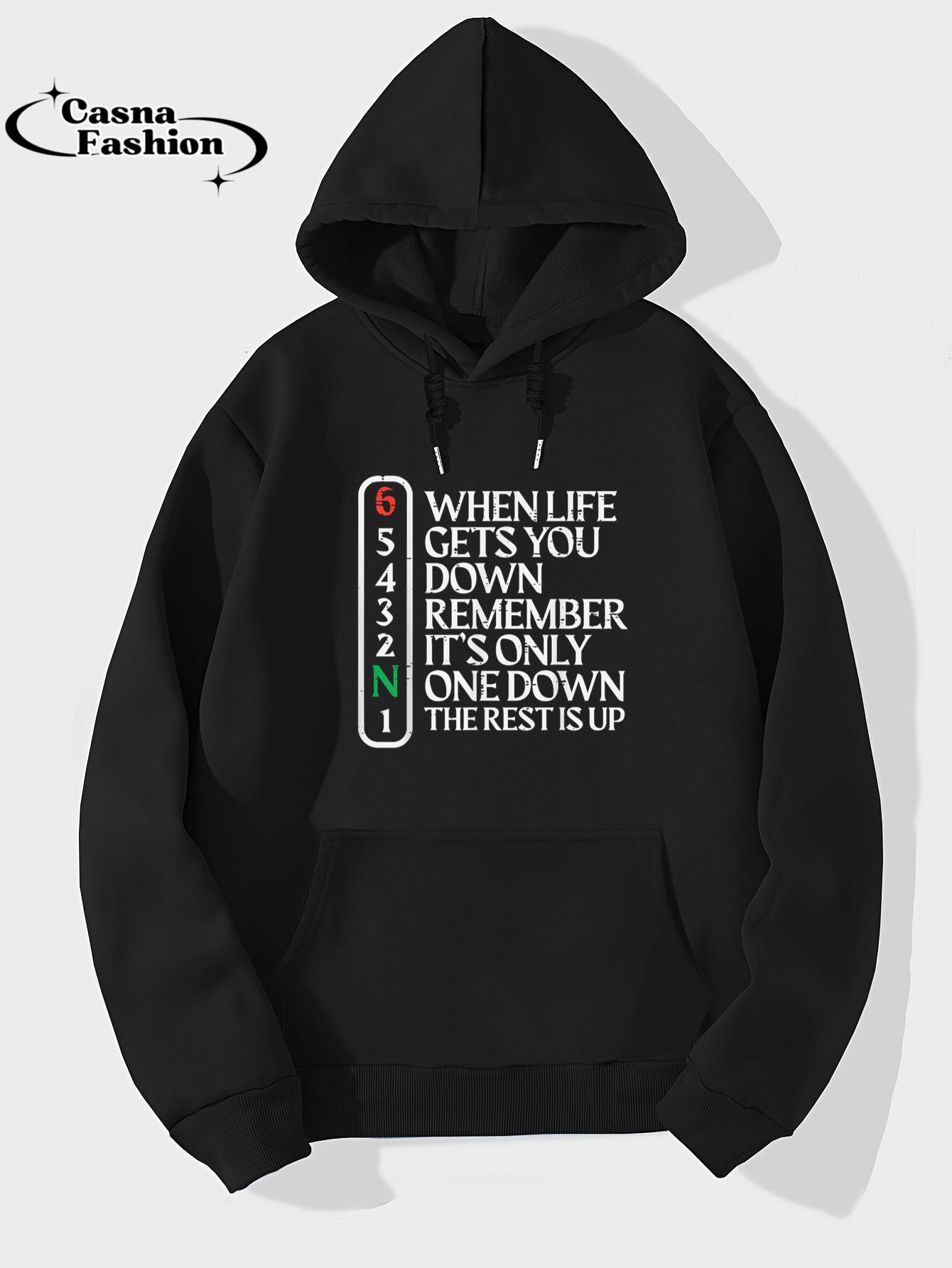 casnafashion_Hoodie_Biker When Life Gets You Down Motorcycle Gear Men Women Kids T-Shirt_hoodie_black hoodie