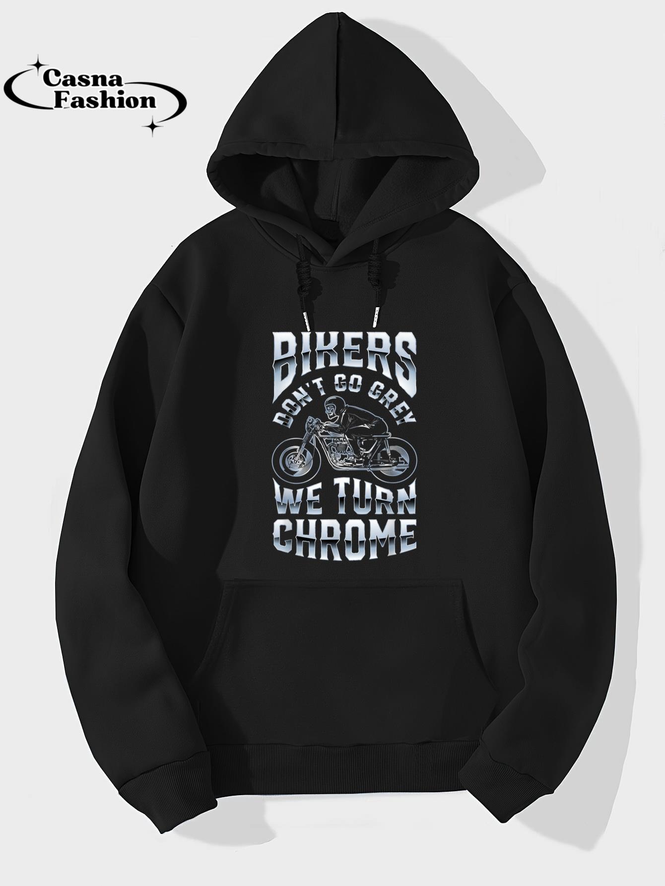 casnafashion_Hoodie_Bikers Don't Go Grey We Turn Chrome Funny Biker Motorcycle T-Shirt_hoodie_black hoodie