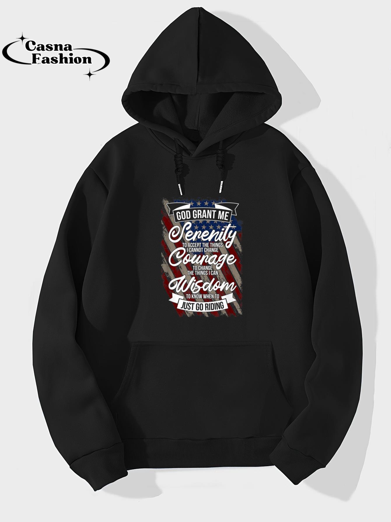 casnafashion_Hoodie_Biker's Prayer Christian American Riding Motorcycles T-Shirt_hoodie_black hoodie