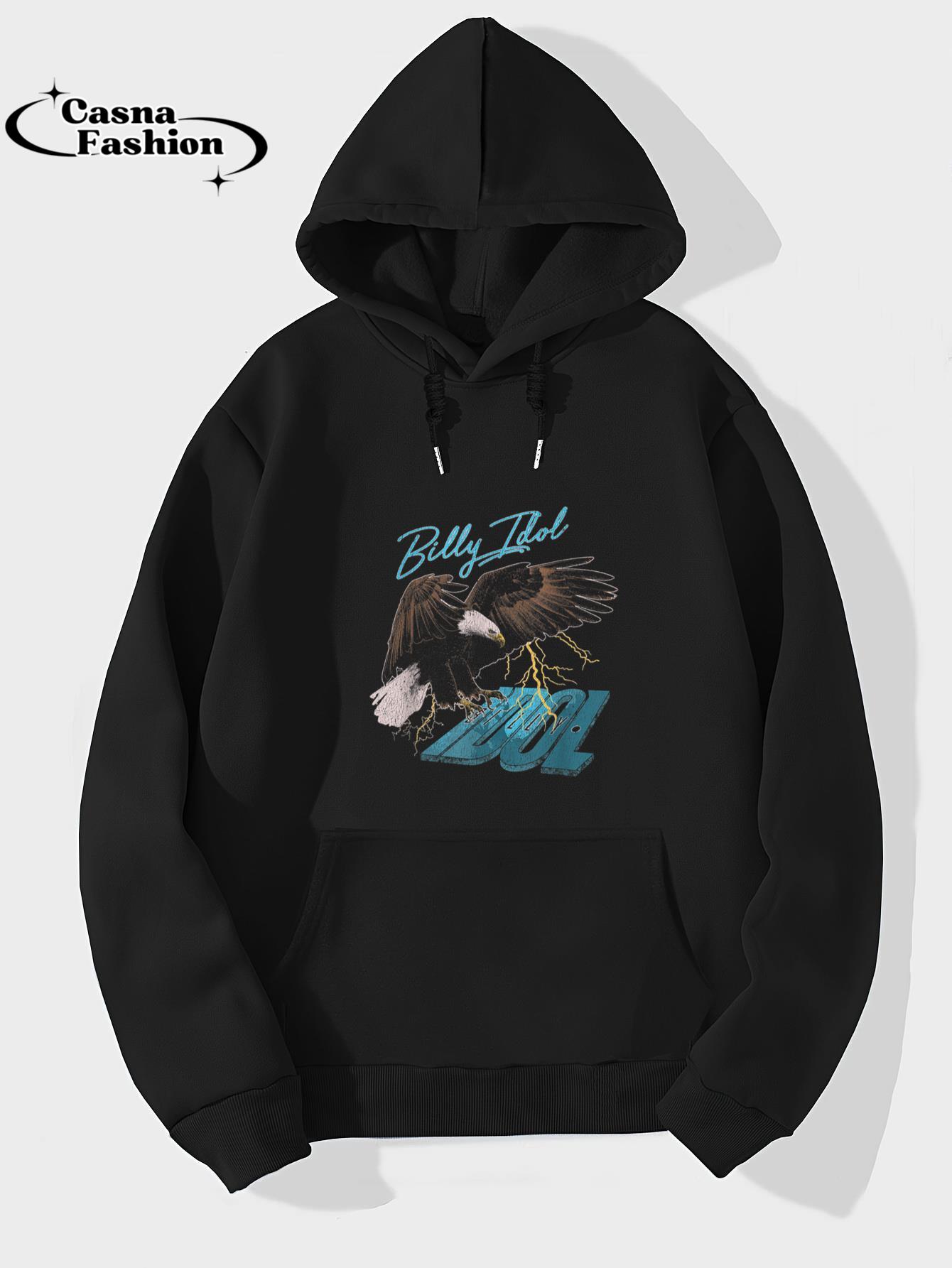 casnafashion_Hoodie_Billy Idol - Biker Eagle T-Shirt_hoodie_black hoodie