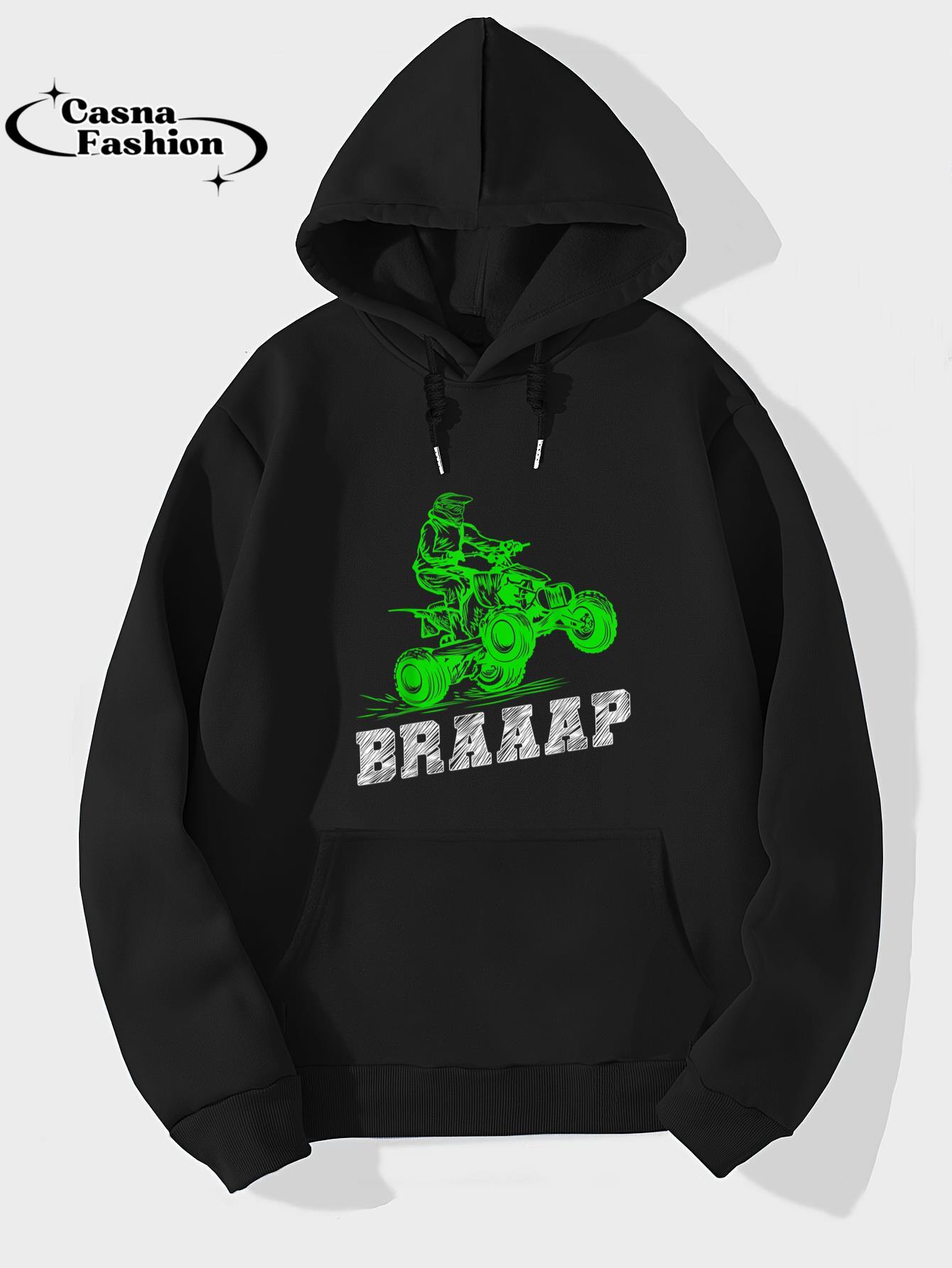 casnafashion_Hoodie_Braap Quad Biker ATV 4 Wheeler Funny Brap Quad Men and Boys T-Shirt_hoodie_black hoodie