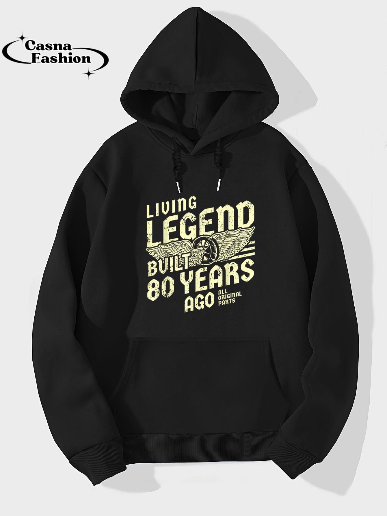 casnafashion_Hoodie_Built 80 Years Ago I Motorcycle Rider Biker 80th Birthday T-Shirt_hoodie_black hoodie