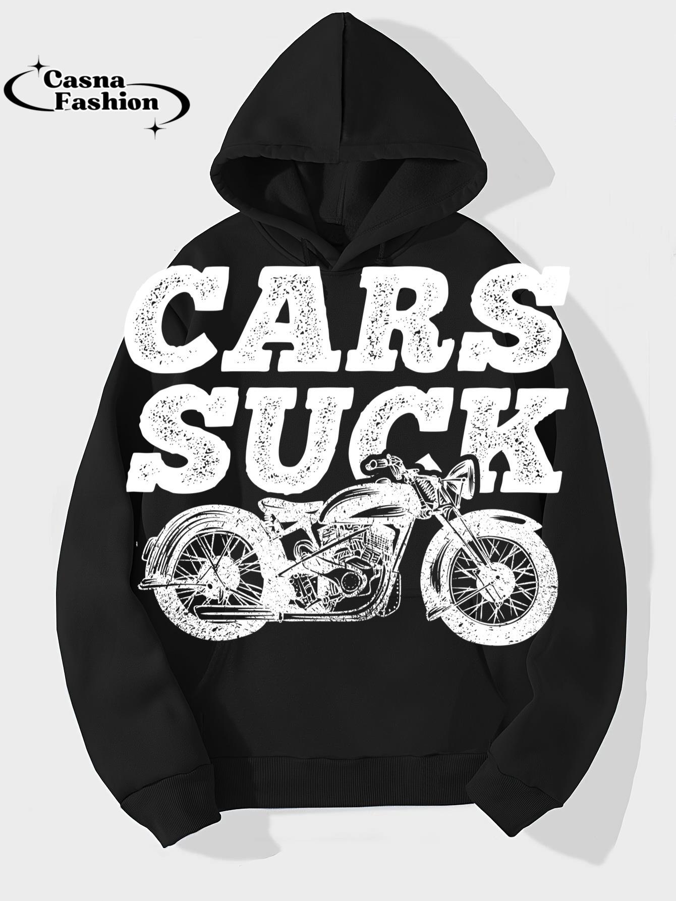 casnafashion_Hoodie_Cars Suck, Motorcycle, Bike, Biker, Rider, Racing - T-Shirt_hoodie_black hoodie