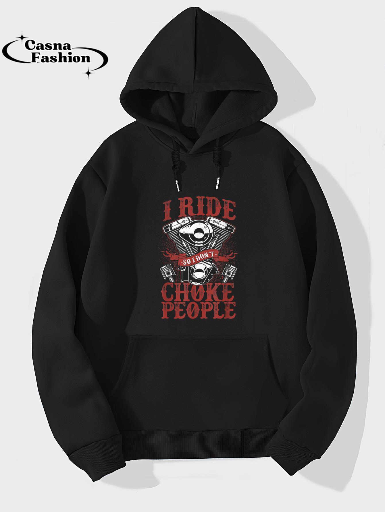 casnafashion_Hoodie_Classic Motorcycle Biker I Ride So I Don't Choke People T-Shirt_hoodie_black hoodie