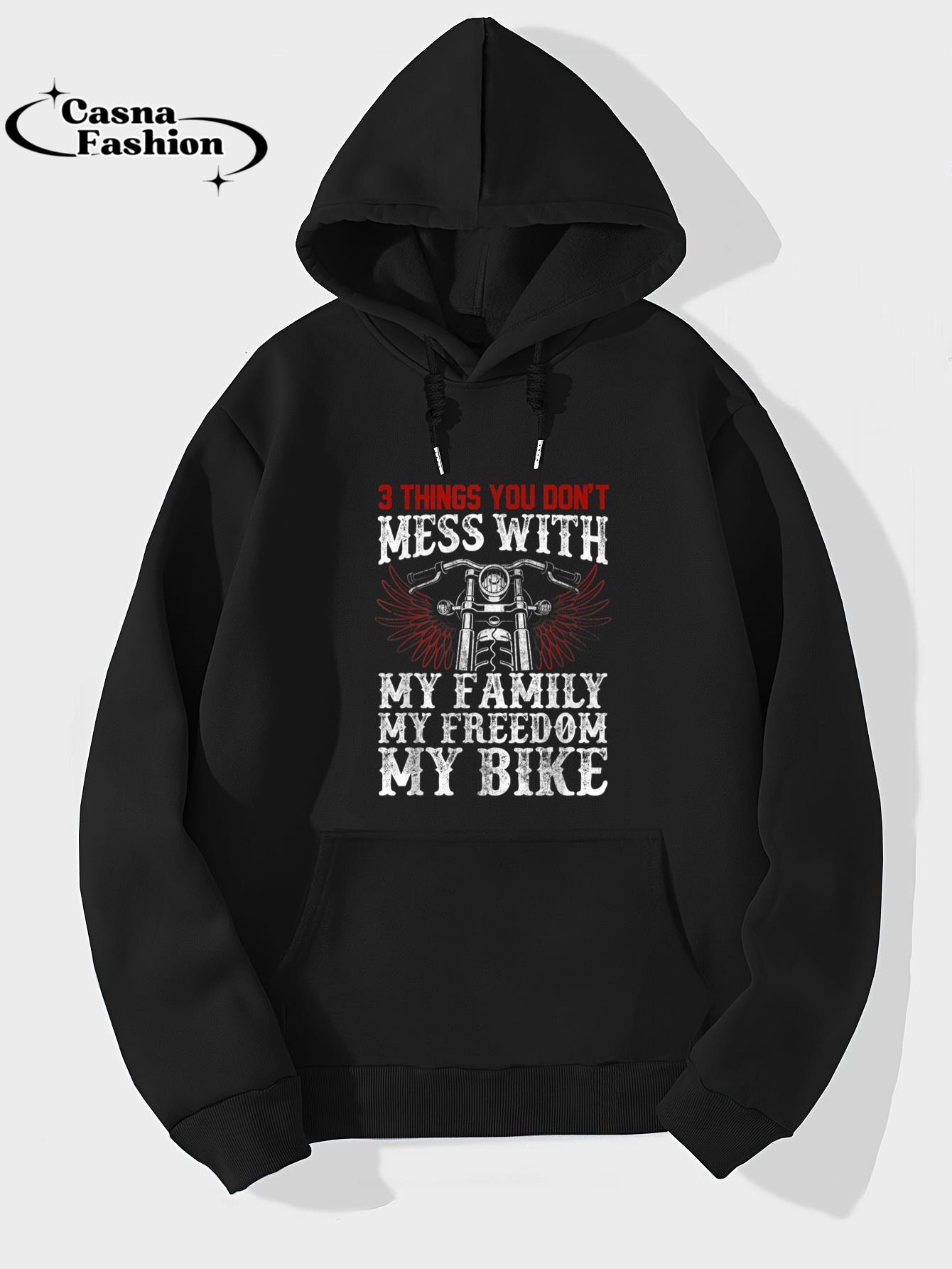 casnafashion_Hoodie_Classic Motorcycle Biker My Family My Freedom My Bike T-Shirt_hoodie_black hoodie