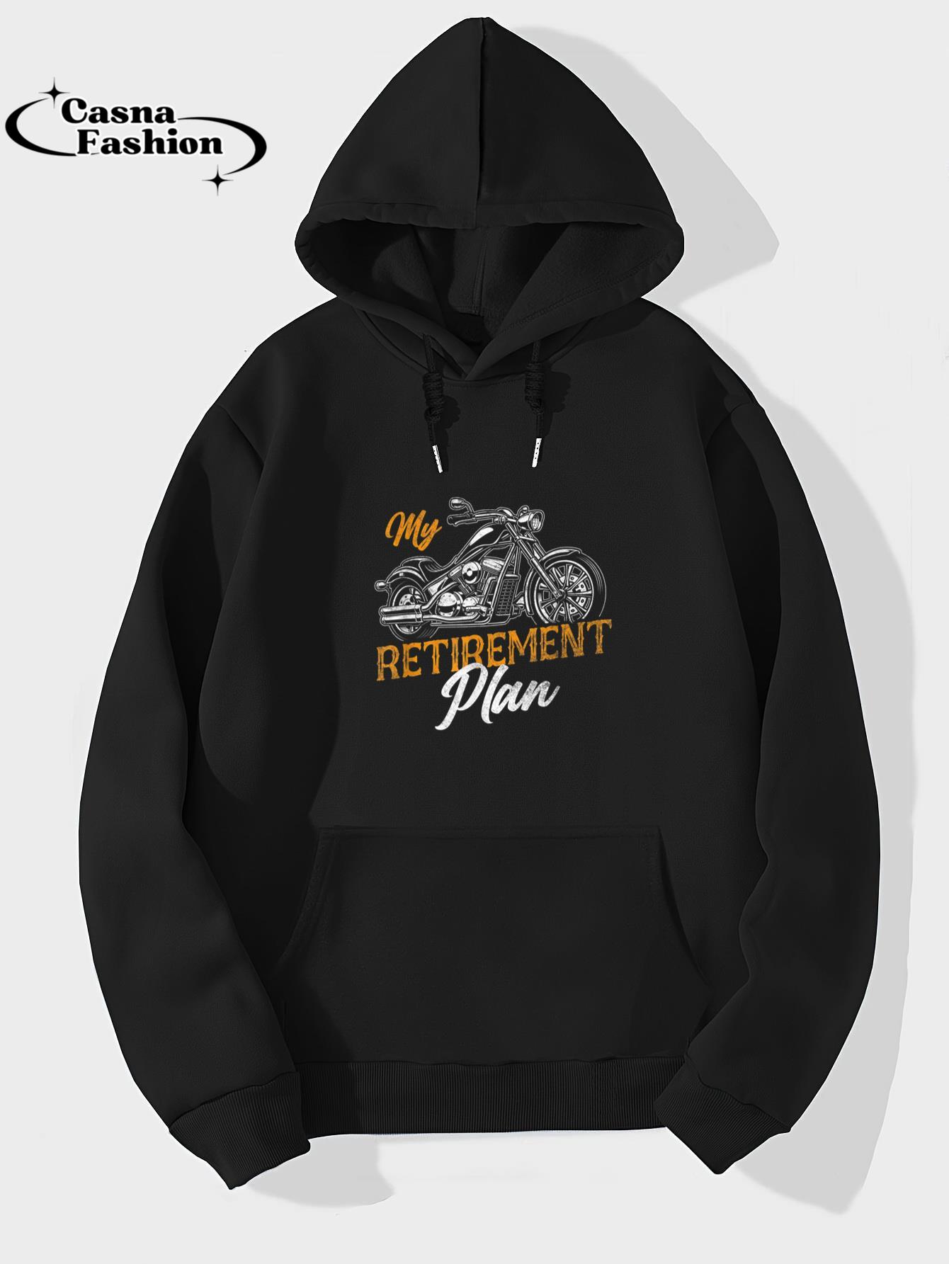 casnafashion_Hoodie_Classic Motorcycle Biker My Retirement Plan Grandpa T-Shirt_hoodie_black hoodie