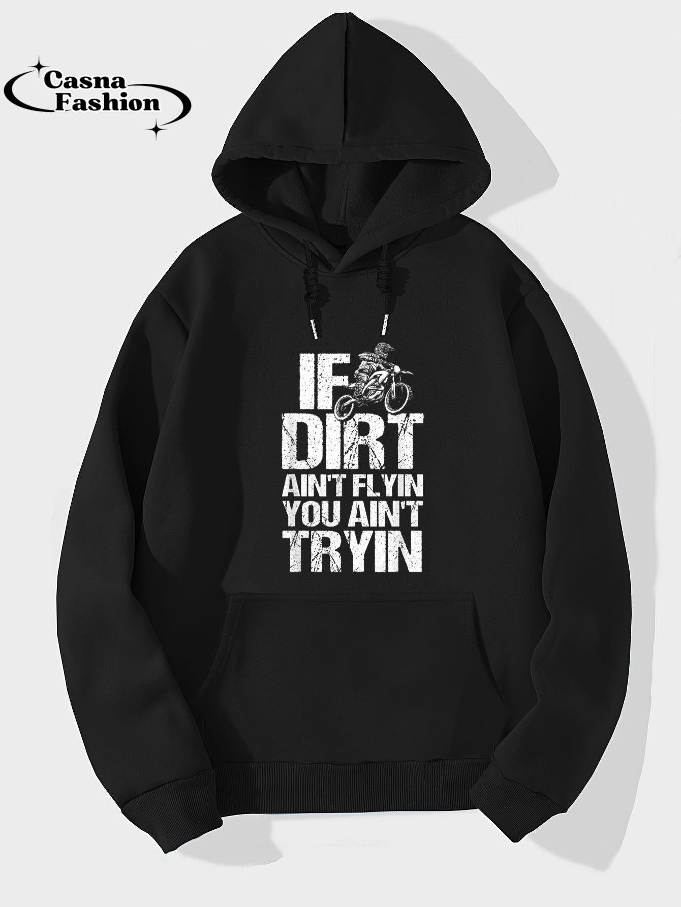 casnafashion_Hoodie_Cool Dirt Bike Art For Men Women Dirtbike Motorcycle Racing T-Shirt_hoodie_black hoodie