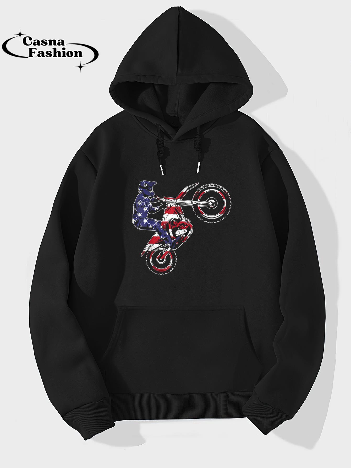 casnafashion_Hoodie_Cool Dirt Bike Art For Men Women US Dirtbike Motorcycle Race T-Shirt_hoodie_black hoodie