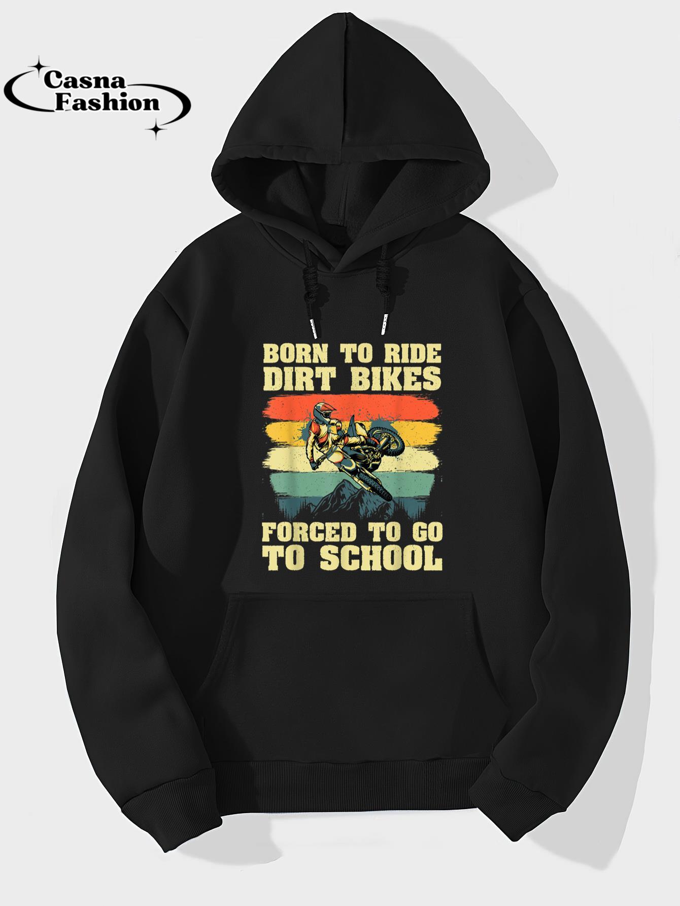 casnafashion_Hoodie_Cool Dirt Bike For Men Women Kids Motocross Dirt Bike Lover T-Shirt_hoodie_black hoodie