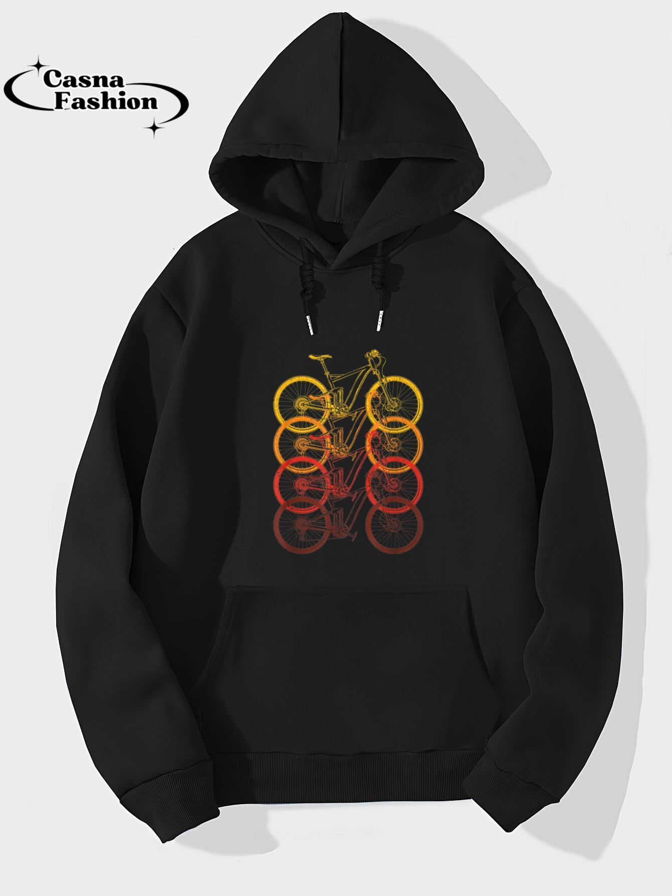 casnafashion_Hoodie_Cyclist Fitness Bicycling Biker Gift Bicycle T-Shirt_hoodie_black hoodie