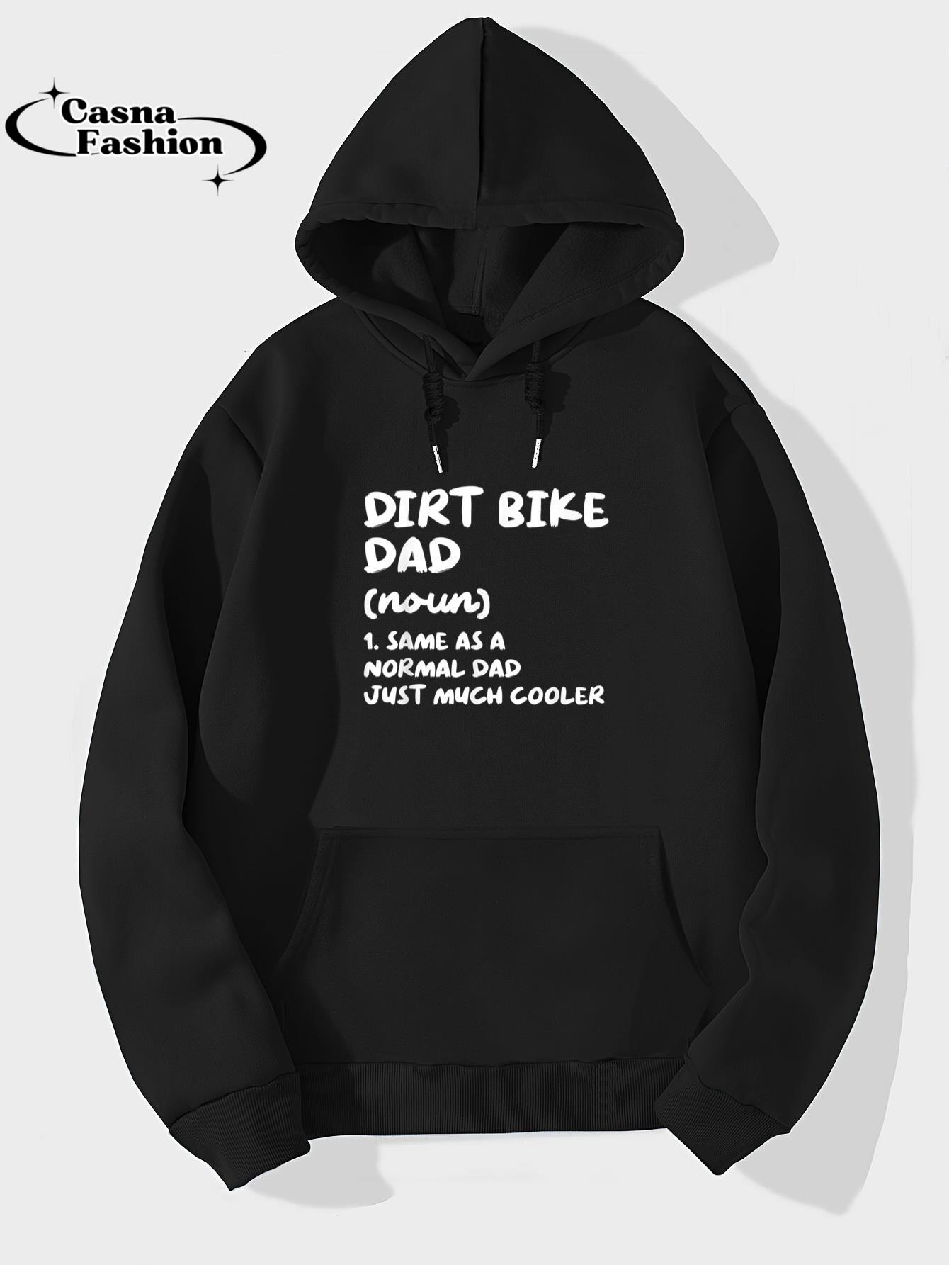 casnafashion_Hoodie_Dirt Bike Dad Definition Funny Dirt Biking Biker T-Shirt_hoodie_black hoodie