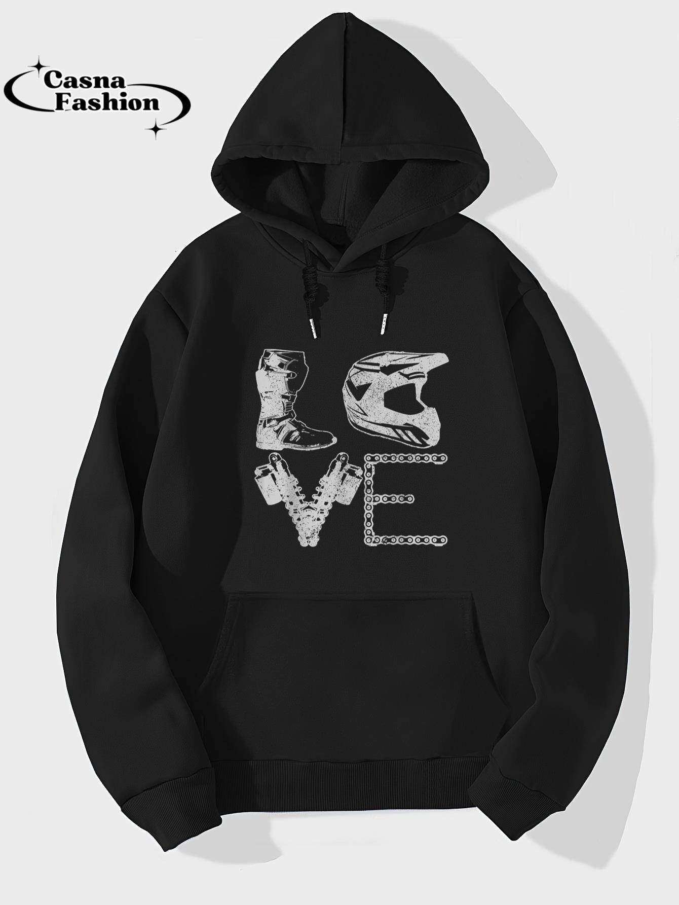 casnafashion_Hoodie_Dirt Bike LOVE Motocross MX Enduro Biker Gift T-Shirt_hoodie_black hoodie