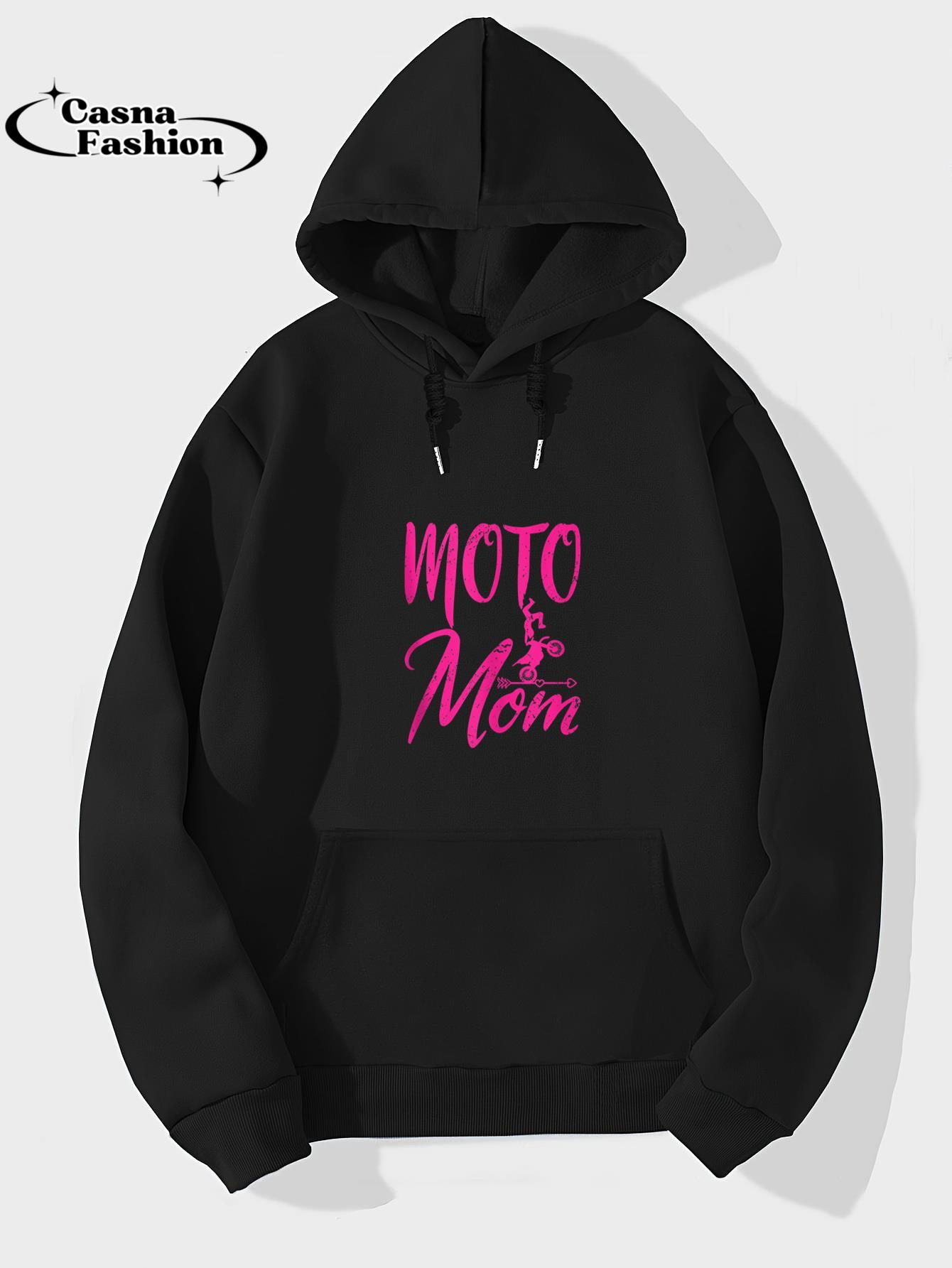 casnafashion_Hoodie_Dirt Bike Mother Motocross Mum Racing Biker Mothers Moto Mom Tank Top_hoodie_black hoodie