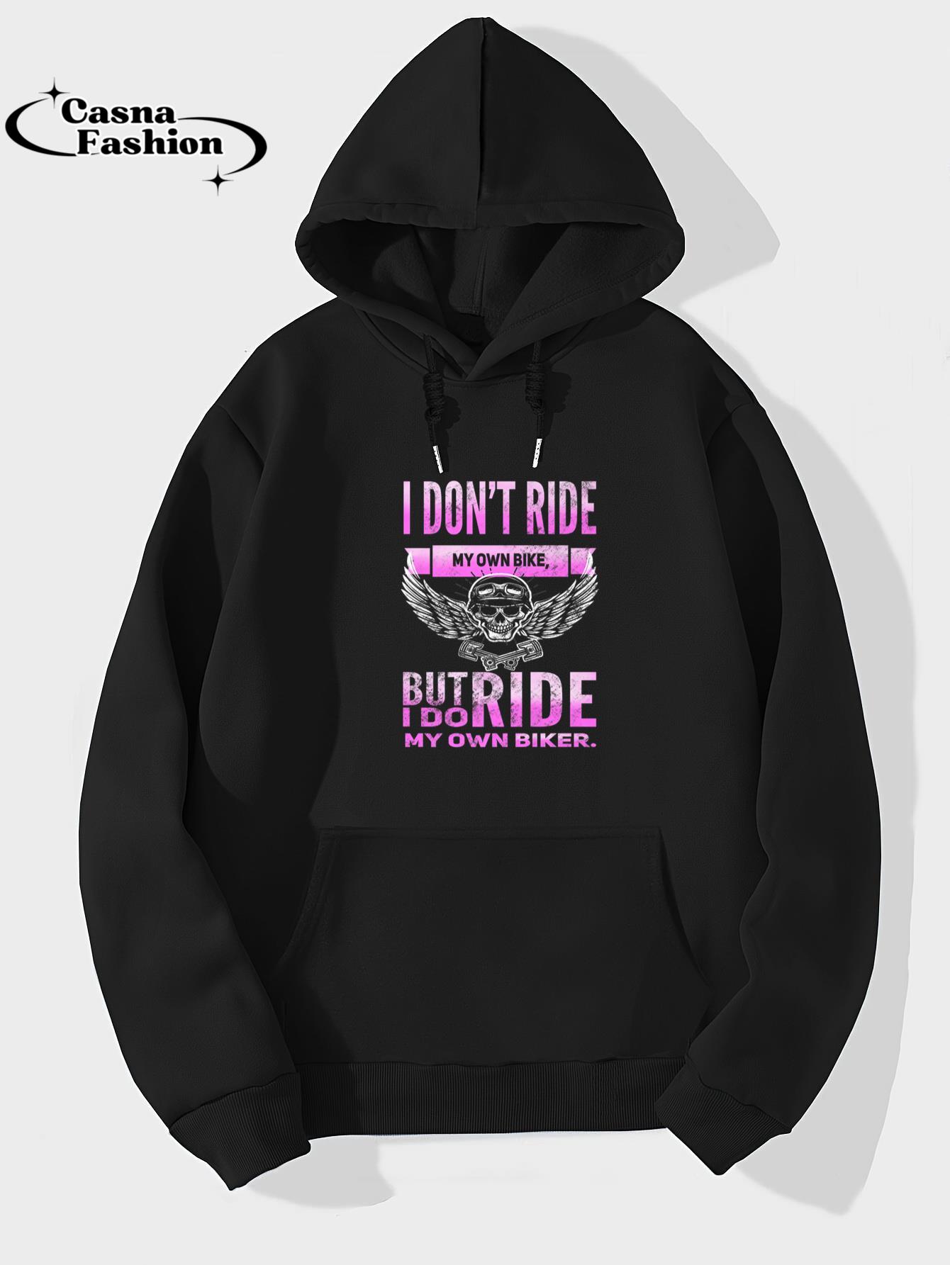 casnafashion_Hoodie_Funny Biker Chick Gift Premium T-Shirt_hoodie_black hoodie