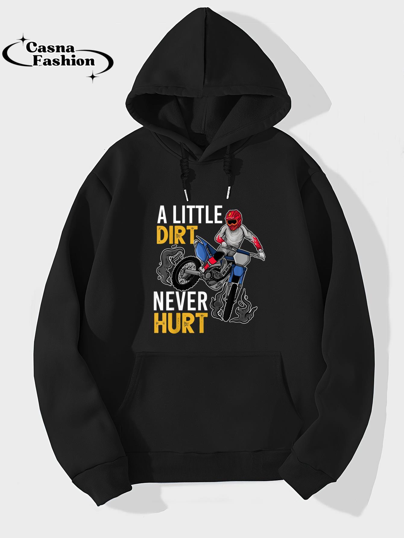 casnafashion_Hoodie_Funny Dirt Bike Design For Kids Boys Girls Motorbike Racing T-Shirt_hoodie_black hoodie