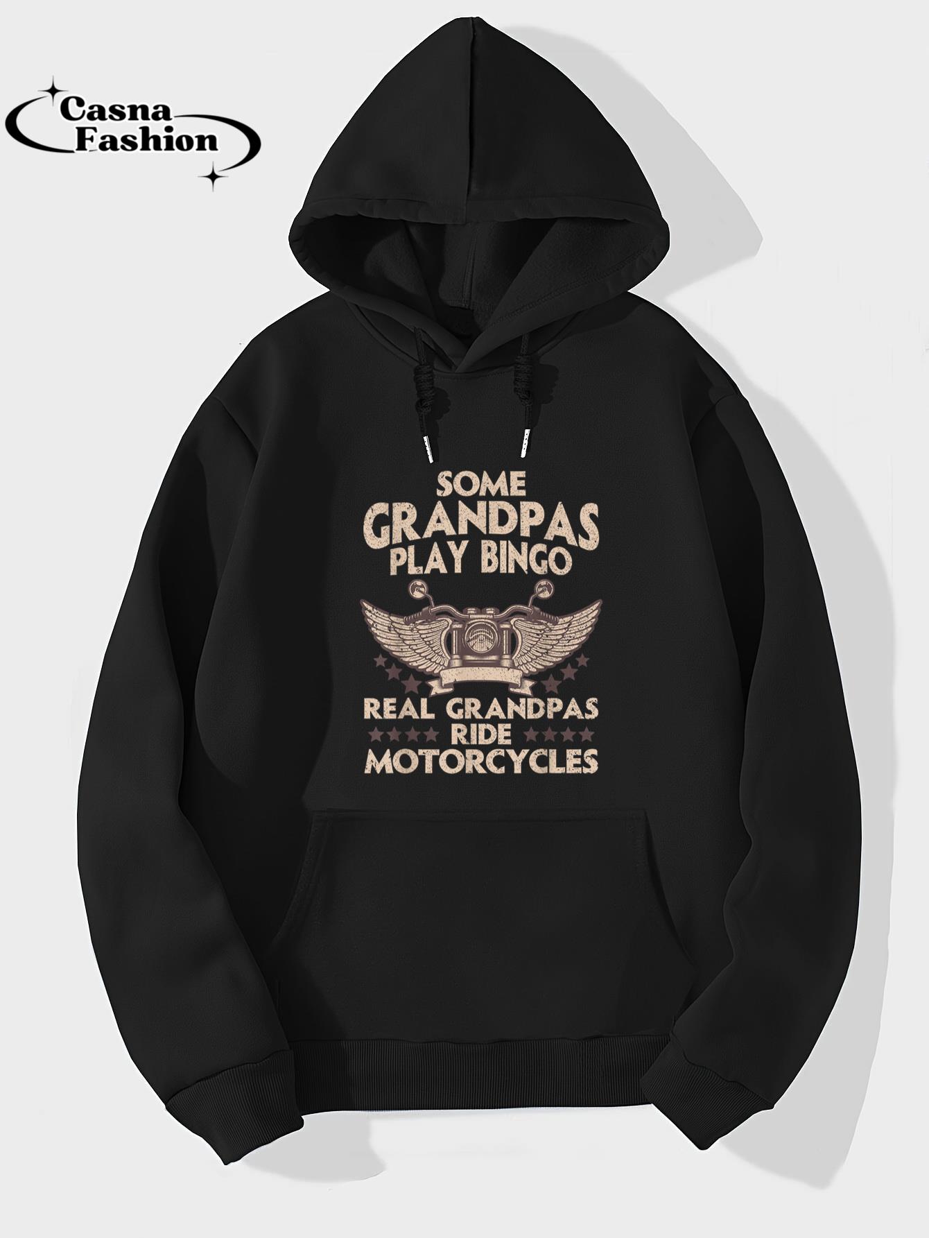 casnafashion_Hoodie_Funny Motorcycle For Grandpa Men Biker Motorcycle Rider T-Shirt_hoodie_black hoodie