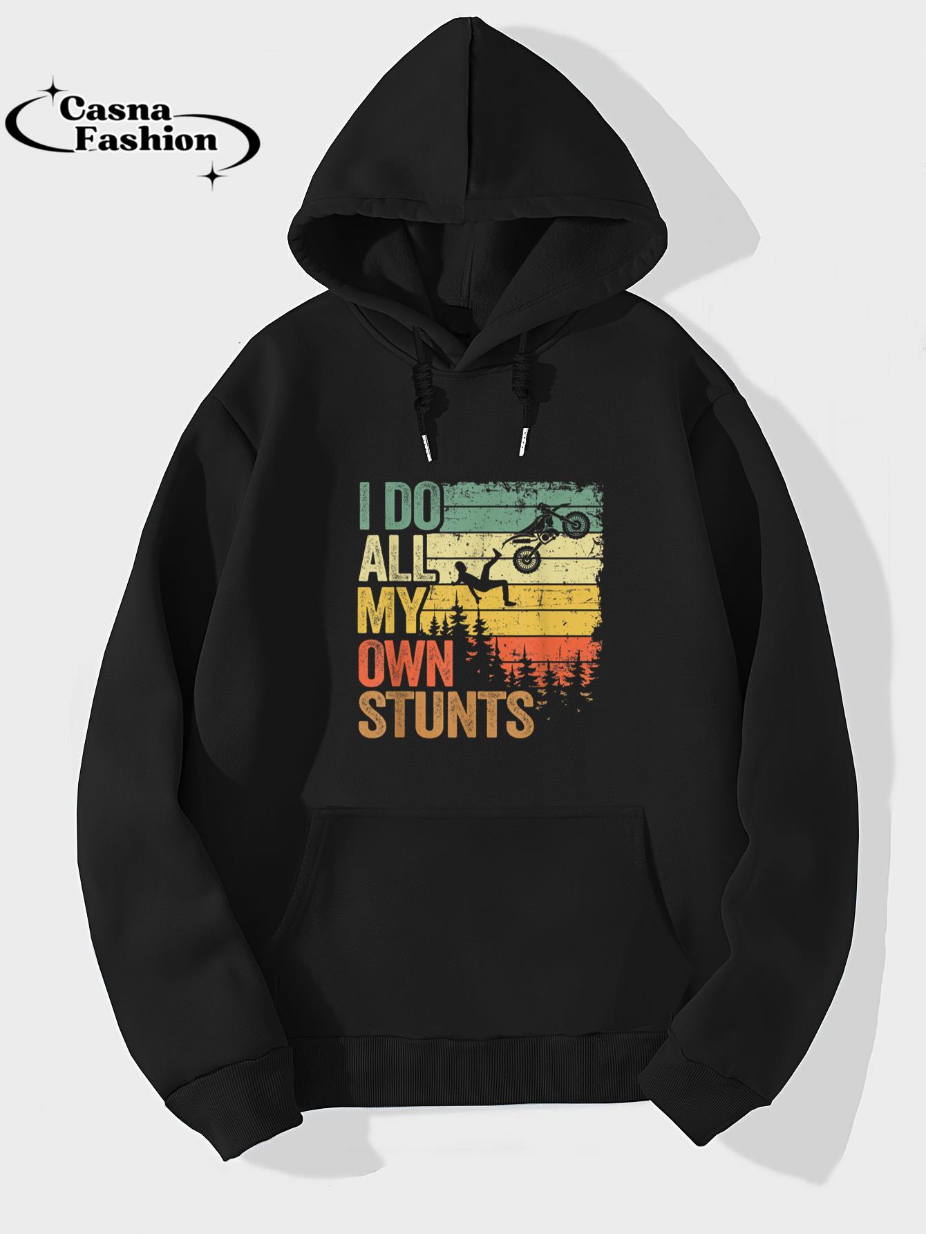 casnafashion_Hoodie_I Do All My Own Stunts Motocross Dad Biker Funny Dirt Bike T-Shirt_hoodie_black hoodie