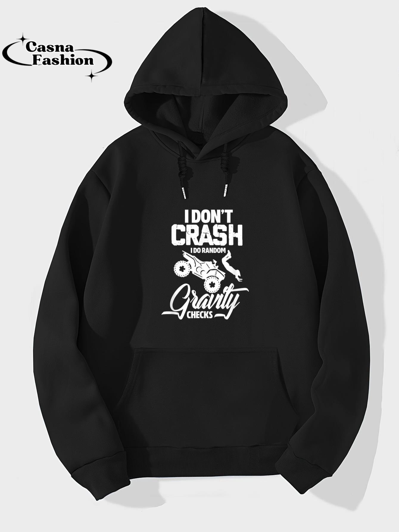 casnafashion_Hoodie_I Don't Crash I Do Random Gravity Checks Funny ATV Quad Bike T-Shirt_hoodie_black hoodie