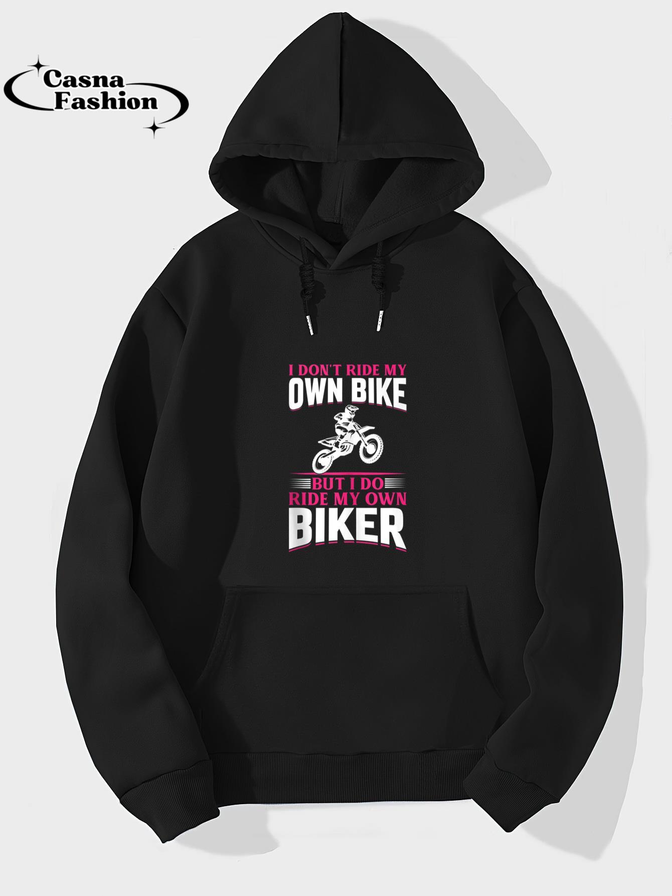 casnafashion_Hoodie_I Don't Ride My Own Bike - Motorcycle Dirtbike Biker Wife Tank Top_hoodie_black hoodie